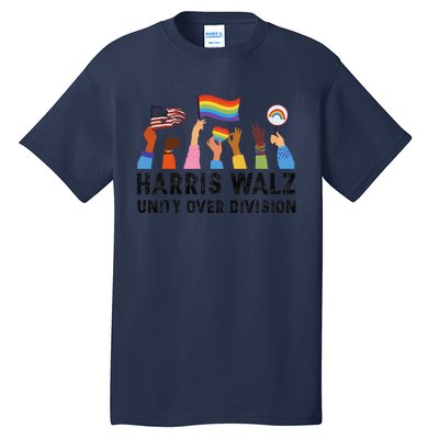 Harris Waltz 2024 Unity Over Division Tall T-Shirt