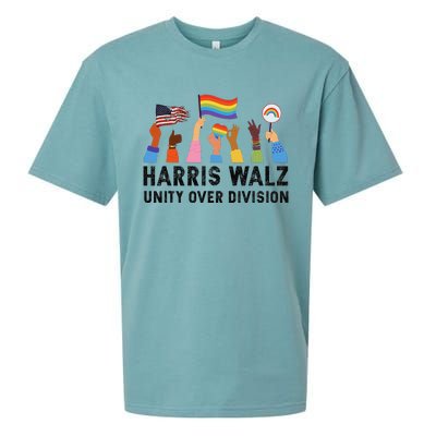 Harris Waltz 2024 Unity Over Division Sueded Cloud Jersey T-Shirt