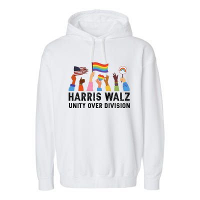 Harris Waltz 2024 Unity Over Division Garment-Dyed Fleece Hoodie