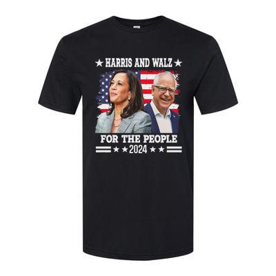 Harris Walz 2024 Election Kamala Harris Tim Waltz Softstyle® CVC T-Shirt