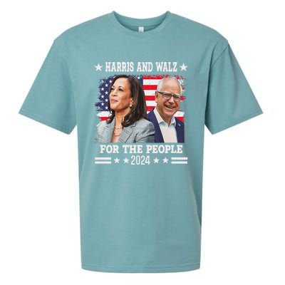 Harris Walz 2024 Election Kamala Harris Tim Waltz Sueded Cloud Jersey T-Shirt