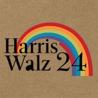 Harris Walz 24 Rainbow Radiance Cotton Canvas Backpack