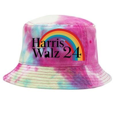 Harris Walz 24 Rainbow Radiance Tie-Dyed Bucket Hat