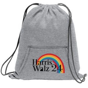 Harris Walz 24 Rainbow Radiance Sweatshirt Cinch Pack Bag