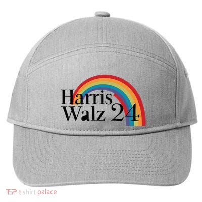 Harris Walz 24 Rainbow Radiance 7-Panel Snapback Hat