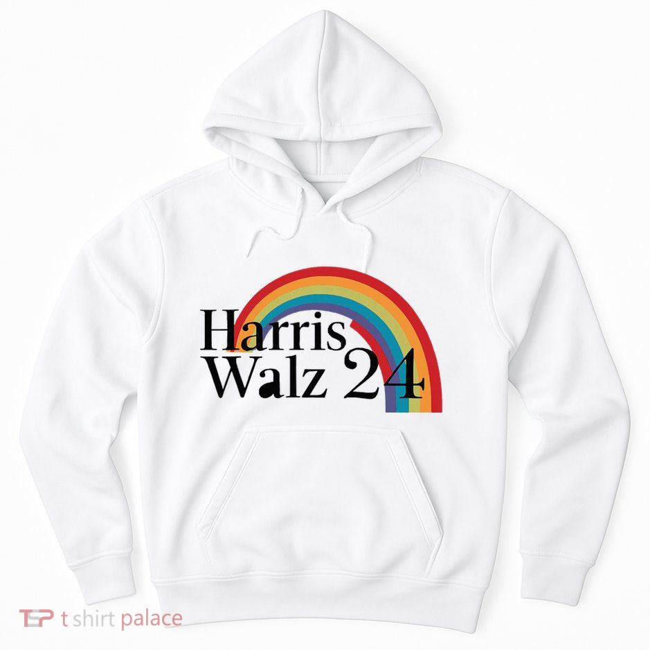Harris Walz 24 Rainbow Radiance Hoodie