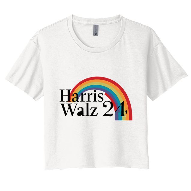 Harris Walz 24 Rainbow Radiance Crop Top