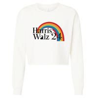 Harris Walz 24 Rainbow Radiance Cropped Pullover Crew