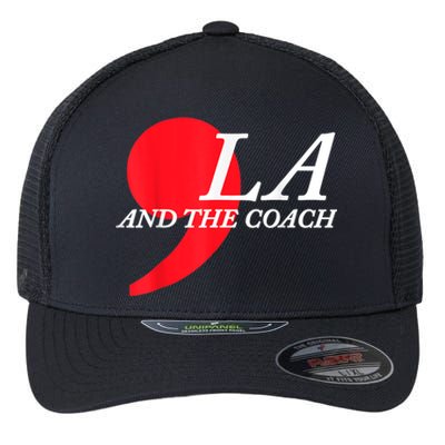 Harris Walz 2024 Comma La And The Coach Flexfit Unipanel Trucker Cap