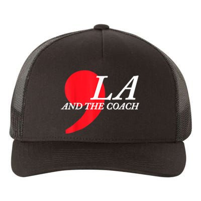 Harris Walz 2024 Comma La And The Coach Yupoong Adult 5-Panel Trucker Hat