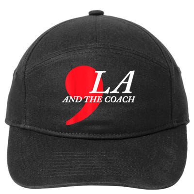 Harris Walz 2024 Comma La And The Coach 7-Panel Snapback Hat