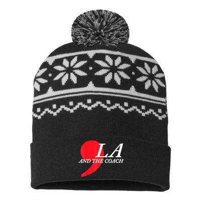 Harris Walz 2024 Comma La And The Coach USA-Made Snowflake Beanie