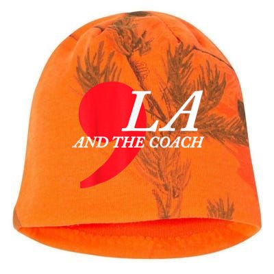 Harris Walz 2024 Comma La And The Coach Kati - Camo Knit Beanie