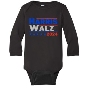 Harris Waltz 2024 Election Kamala Harris Tim Waltz 2024 Baby Long Sleeve Bodysuit