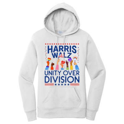 Harris Waltz 2024 Unity Over Division Women's Pullover Hoodie