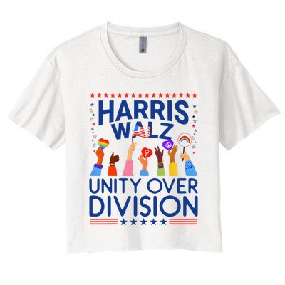 Harris Waltz 2024 Unity Over Division Women's Crop Top Tee