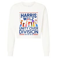 Harris Waltz 2024 Unity Over Division Cropped Pullover Crew