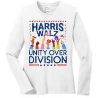 Harris Waltz 2024 Unity Over Division Ladies Long Sleeve Shirt