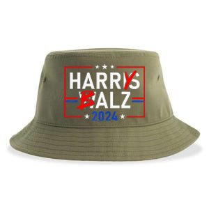 Harris Walz 24 Harry Balz 2024 Democratics Vote Sustainable Bucket Hat