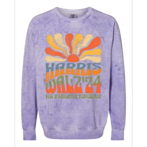 Harris Waltz 2024 For A Brighter Tomorrow Colorblast Crewneck Sweatshirt