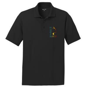 Harris Waltz 2024 Kamala Walz Cat Lettering Positive Funny Gift PosiCharge RacerMesh Polo