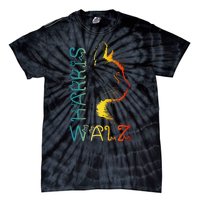 Harris Waltz 2024 Kamala Walz Cat Lettering Positive Funny Gift Tie-Dye T-Shirt