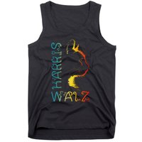 Harris Waltz 2024 Kamala Walz Cat Lettering Positive Funny Gift Tank Top