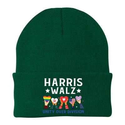 Harris Walz 2024 Unity Over Division Harris Walz 2024 Knit Cap Winter Beanie