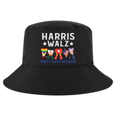 Harris Walz 2024 Unity Over Division Harris Walz 2024 Cool Comfort Performance Bucket Hat