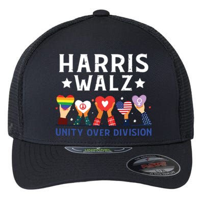 Harris Walz 2024 Unity Over Division Harris Walz 2024 Flexfit Unipanel Trucker Cap