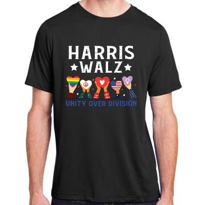 Harris Walz 2024 Unity Over Division Harris Walz 2024 Adult ChromaSoft Performance T-Shirt