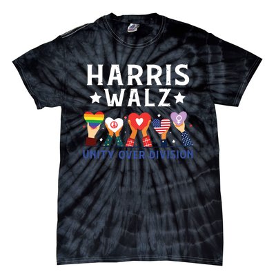 Harris Walz 2024 Unity Over Division Harris Walz 2024 Tie-Dye T-Shirt