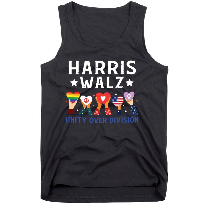 Harris Walz 2024 Unity Over Division Harris Walz 2024 Tank Top