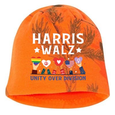 Harris Walz 2024 Unity Over Division Harris Walz 2024 Kati - Camo Knit Beanie