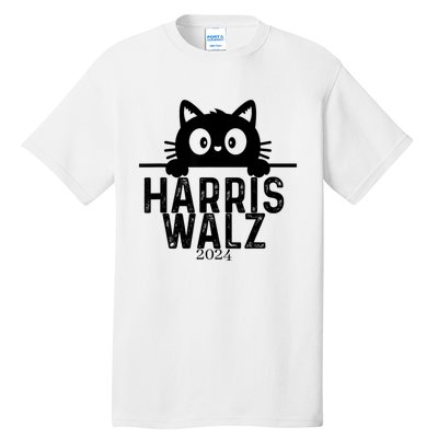 Harris Waltz 2024 Funny Cat Tall T-Shirt