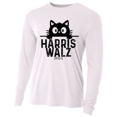 Harris Waltz 2024 Funny Cat Cooling Performance Long Sleeve Crew