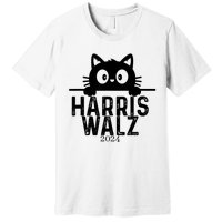 Harris Waltz 2024 Funny Cat Premium T-Shirt