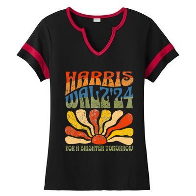 Harris Waltz 24 For A Brighter Tomorrow Ladies Halftime Notch Neck Tee