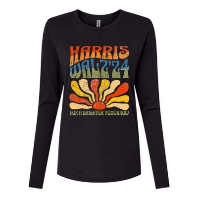 Harris Waltz 24 For A Brighter Tomorrow Womens Cotton Relaxed Long Sleeve T-Shirt