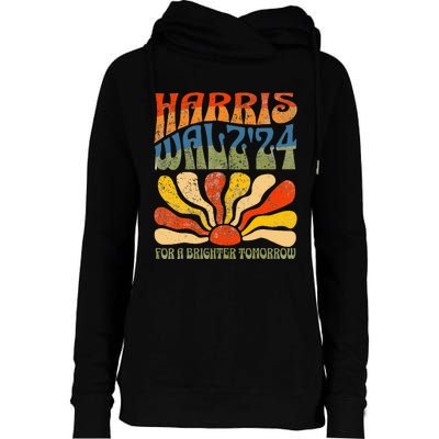 Harris Waltz 24 For A Brighter Tomorrow Womens Funnel Neck Pullover Hood