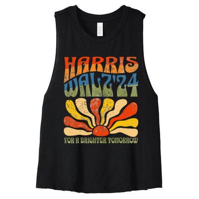 Harris Waltz 24 For A Brighter Tomorrow Women's Racerback Cropped Tank