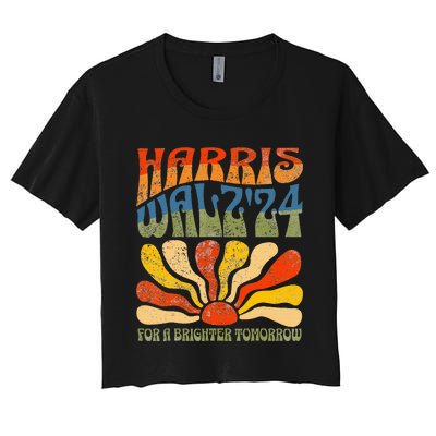 Harris Waltz 24 For A Brighter Tomorrow Women's Crop Top Tee