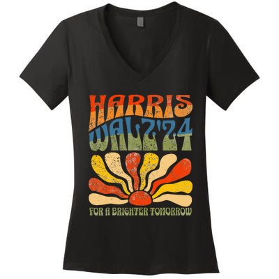 Harris Waltz 24 For A Brighter Tomorrow Women's V-Neck T-Shirt