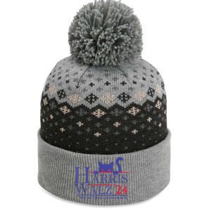 Harris Waltz 2024 Were Not Going Back Funny Cat Lady The Baniff Cuffed Pom Beanie