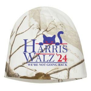 Harris Waltz 2024 Were Not Going Back Funny Cat Lady Kati - Camo Knit Beanie