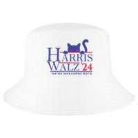 Harris Waltz 2024 Were Not Going Back Funny Cat Lady Cool Comfort Performance Bucket Hat