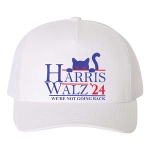 Harris Waltz 2024 Were Not Going Back Funny Cat Lady Yupoong Adult 5-Panel Trucker Hat