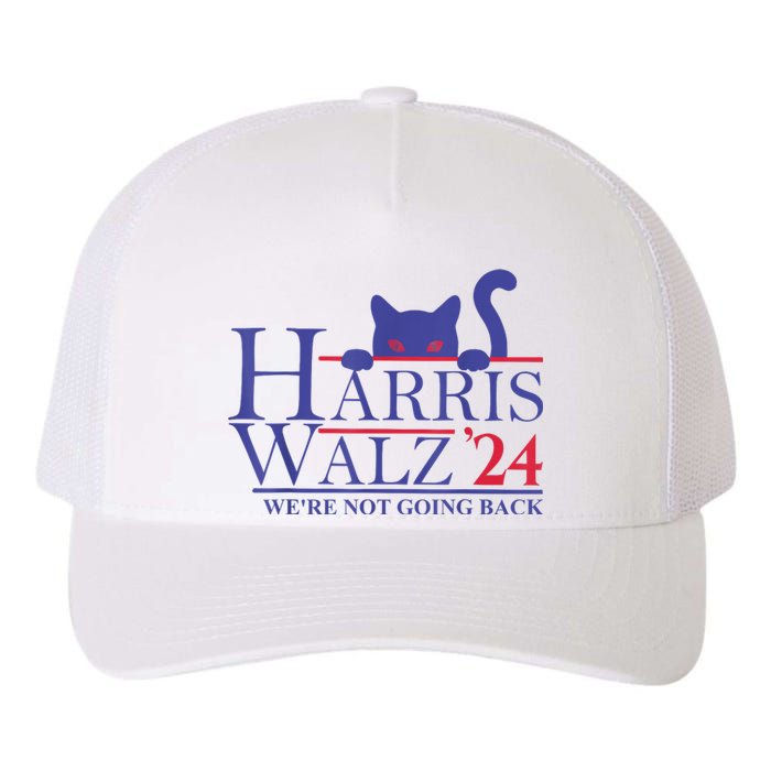 Harris Waltz 2024 Were Not Going Back Funny Cat Lady Yupoong Adult 5-Panel Trucker Hat