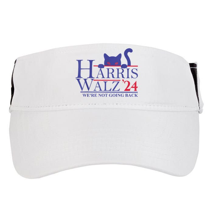 Harris Waltz 2024 Were Not Going Back Funny Cat Lady Adult Drive Performance Visor