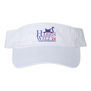 Harris Waltz 2024 Were Not Going Back Funny Cat Lady Valucap Bio-Washed Visor